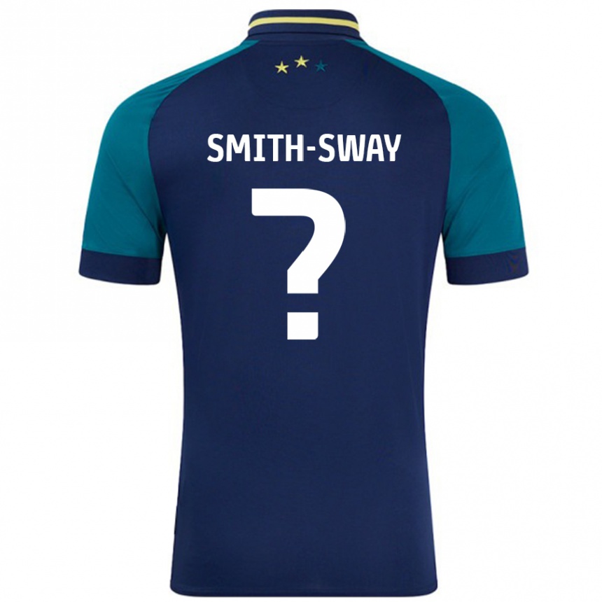 Herren Fußball Jay Smith-Sway #0 Marine Dunkelgrün Auswärtstrikot Trikot 2024/25 T-Shirt Luxemburg