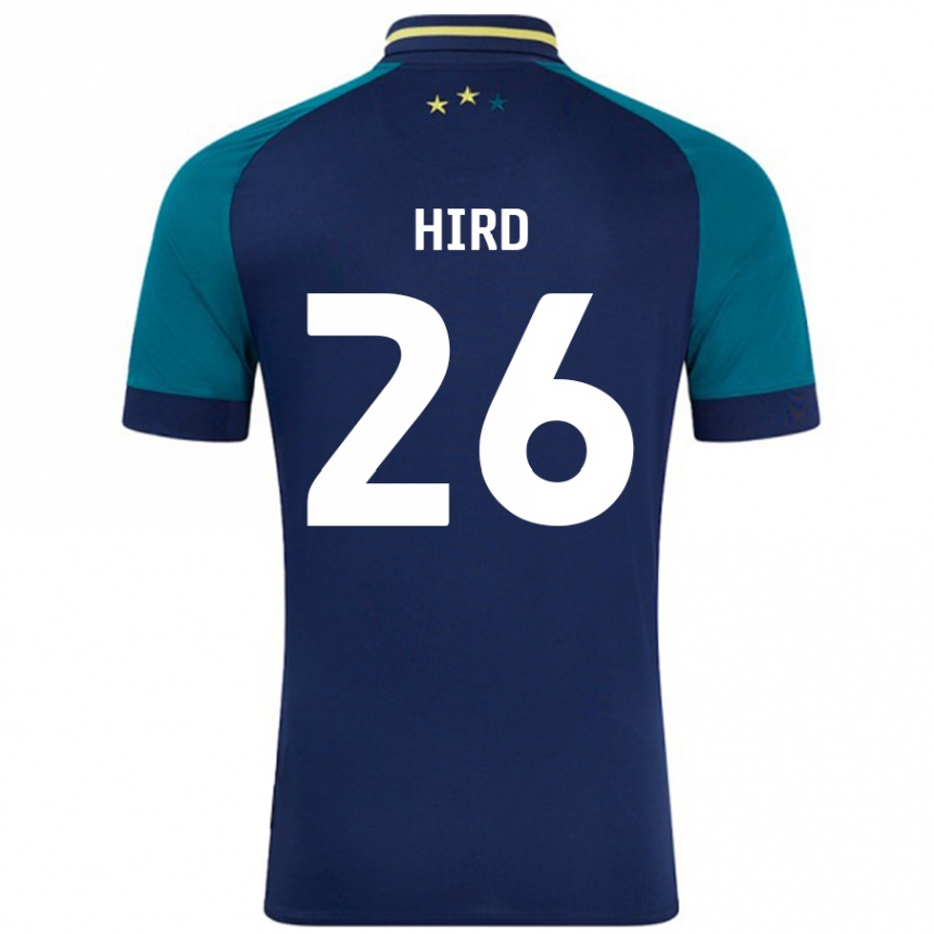 Herren Fußball Kayley Hird #26 Marine Dunkelgrün Auswärtstrikot Trikot 2024/25 T-Shirt Luxemburg