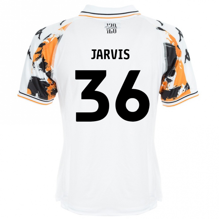 Herren Fußball Will Jarvis #36 Weiß Auswärtstrikot Trikot 2024/25 T-Shirt Luxemburg