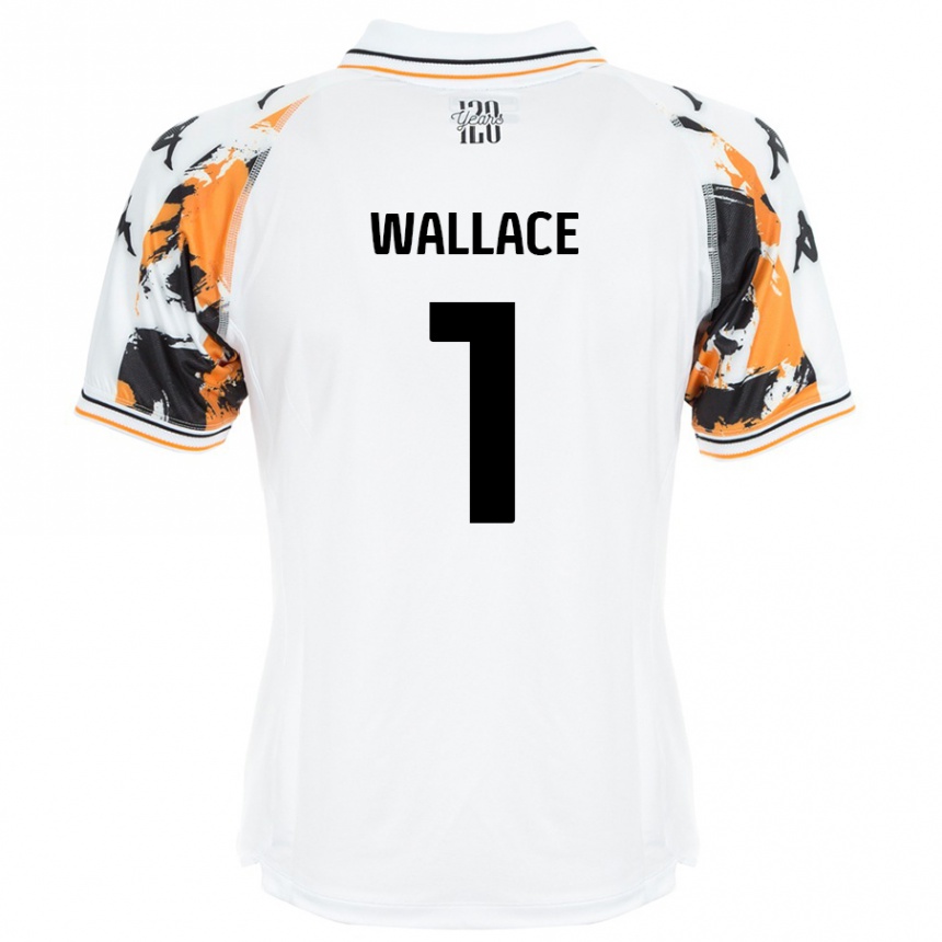 Herren Fußball Abbi Wallace #1 Weiß Auswärtstrikot Trikot 2024/25 T-Shirt Luxemburg