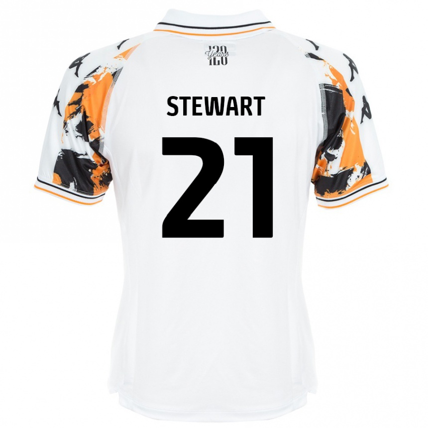 Herren Fußball Alice Stewart #21 Weiß Auswärtstrikot Trikot 2024/25 T-Shirt Luxemburg