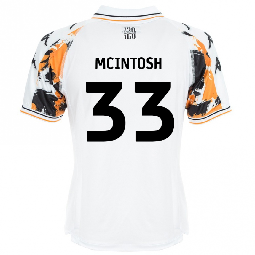 Herren Fußball Lucy Mcintosh #33 Weiß Auswärtstrikot Trikot 2024/25 T-Shirt Luxemburg