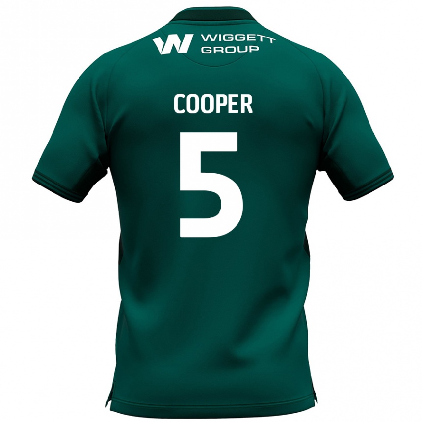 Herren Fußball Jake Cooper #5 Grün Auswärtstrikot Trikot 2024/25 T-Shirt Luxemburg