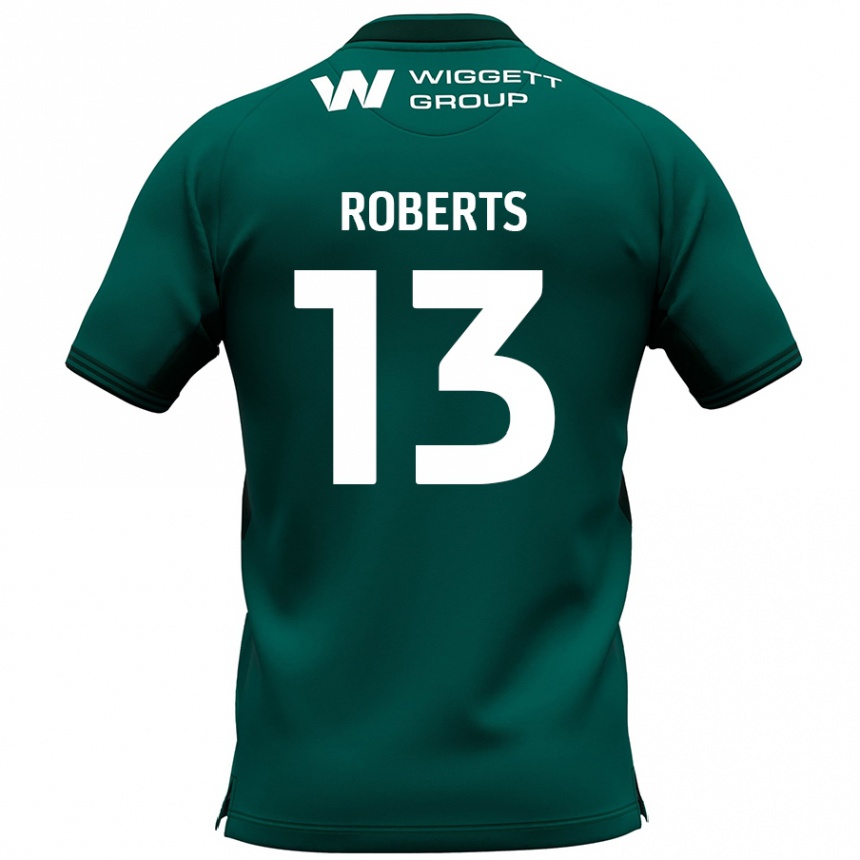 Herren Fußball Liam Roberts #13 Grün Auswärtstrikot Trikot 2024/25 T-Shirt Luxemburg