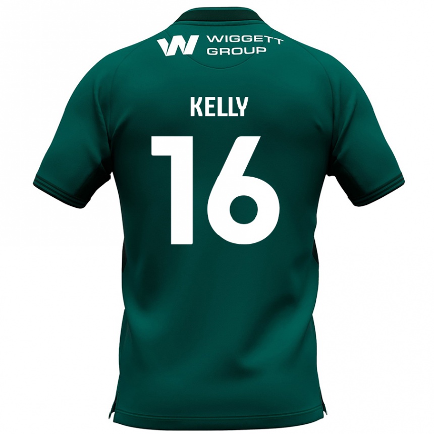 Herren Fußball Daniel Kelly #16 Grün Auswärtstrikot Trikot 2024/25 T-Shirt Luxemburg