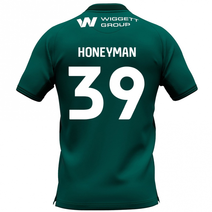 Herren Fußball George Honeyman #39 Grün Auswärtstrikot Trikot 2024/25 T-Shirt Luxemburg