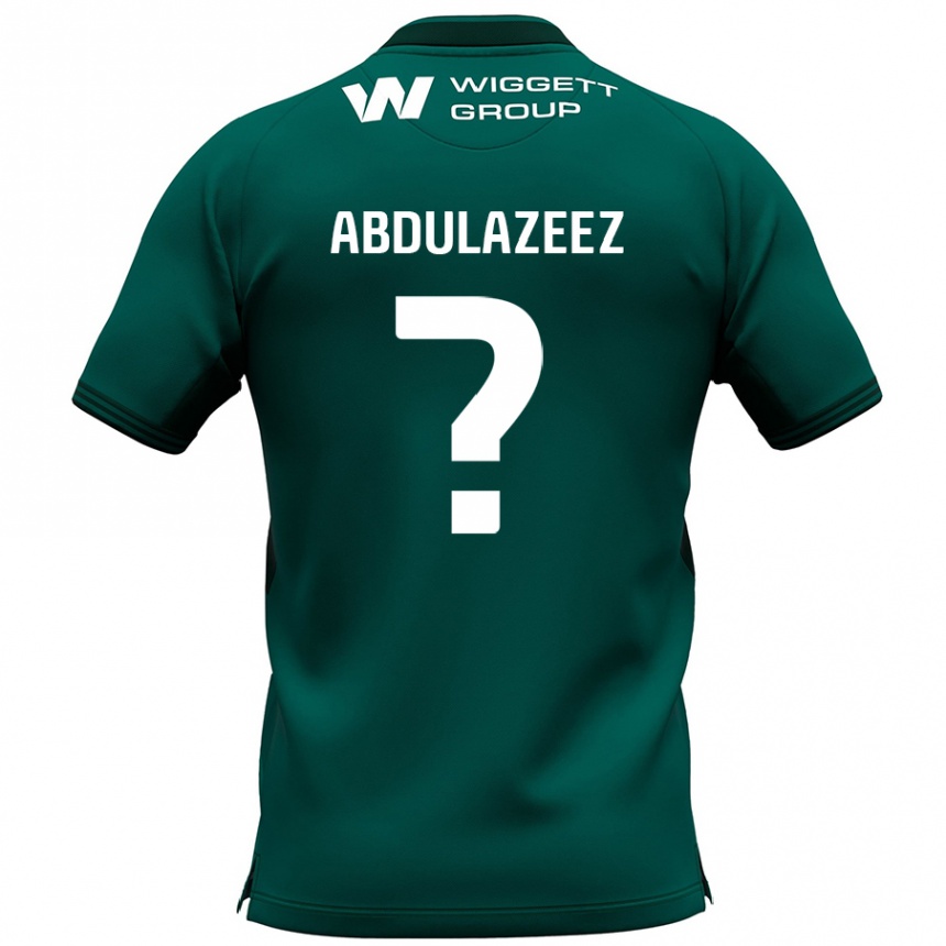 Herren Fußball Abdulahi Abdulazeez #0 Grün Auswärtstrikot Trikot 2024/25 T-Shirt Luxemburg