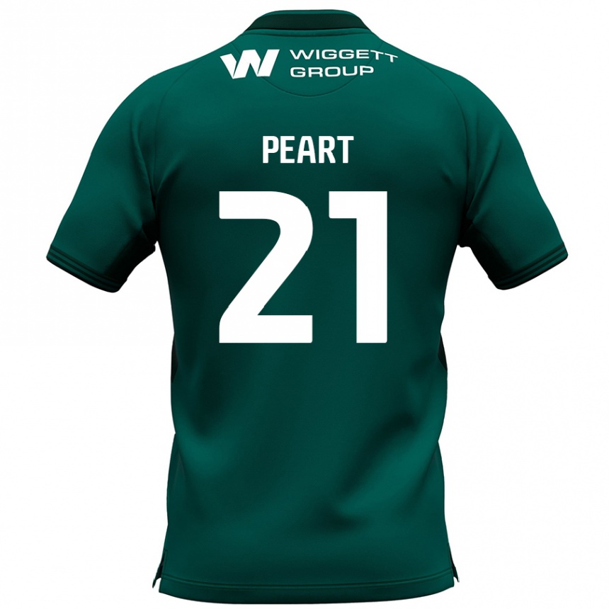 Herren Fußball Kalani Peart #21 Grün Auswärtstrikot Trikot 2024/25 T-Shirt Luxemburg