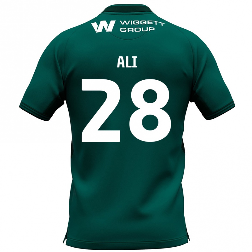 Herren Fußball Francesca Ali #28 Grün Auswärtstrikot Trikot 2024/25 T-Shirt Luxemburg