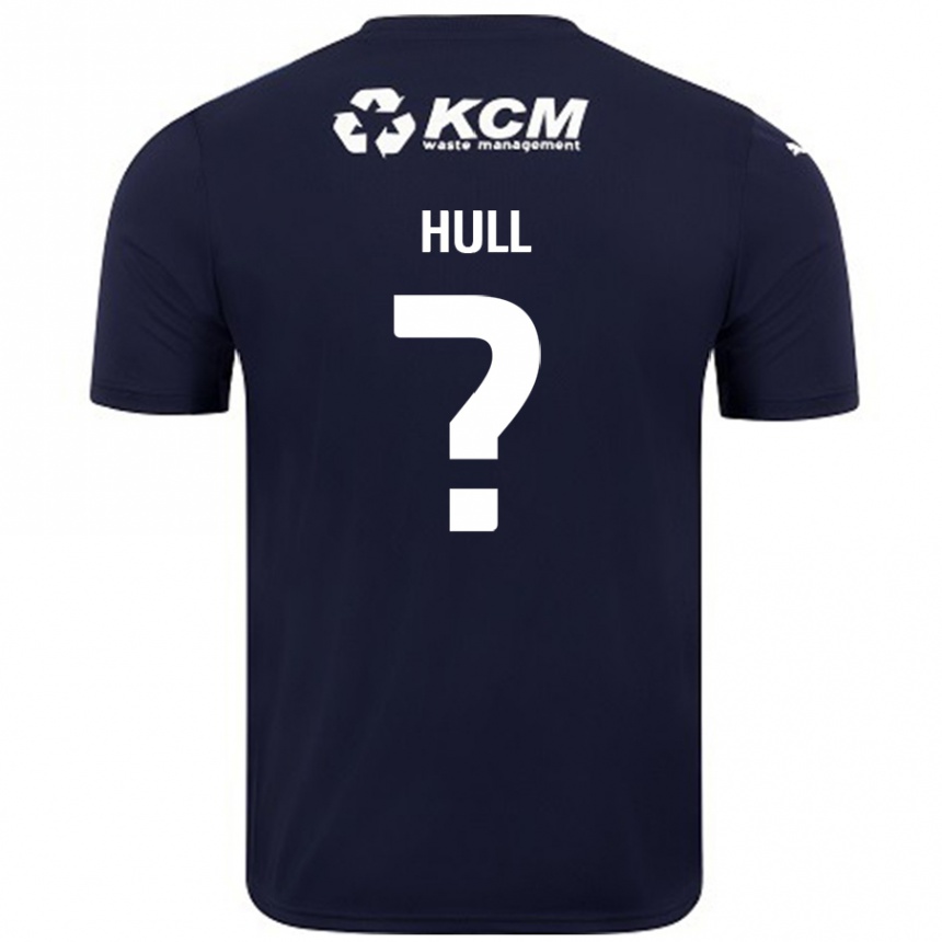 Herren Fußball Jake Hull #0 Marineblau Auswärtstrikot Trikot 2024/25 T-Shirt Luxemburg