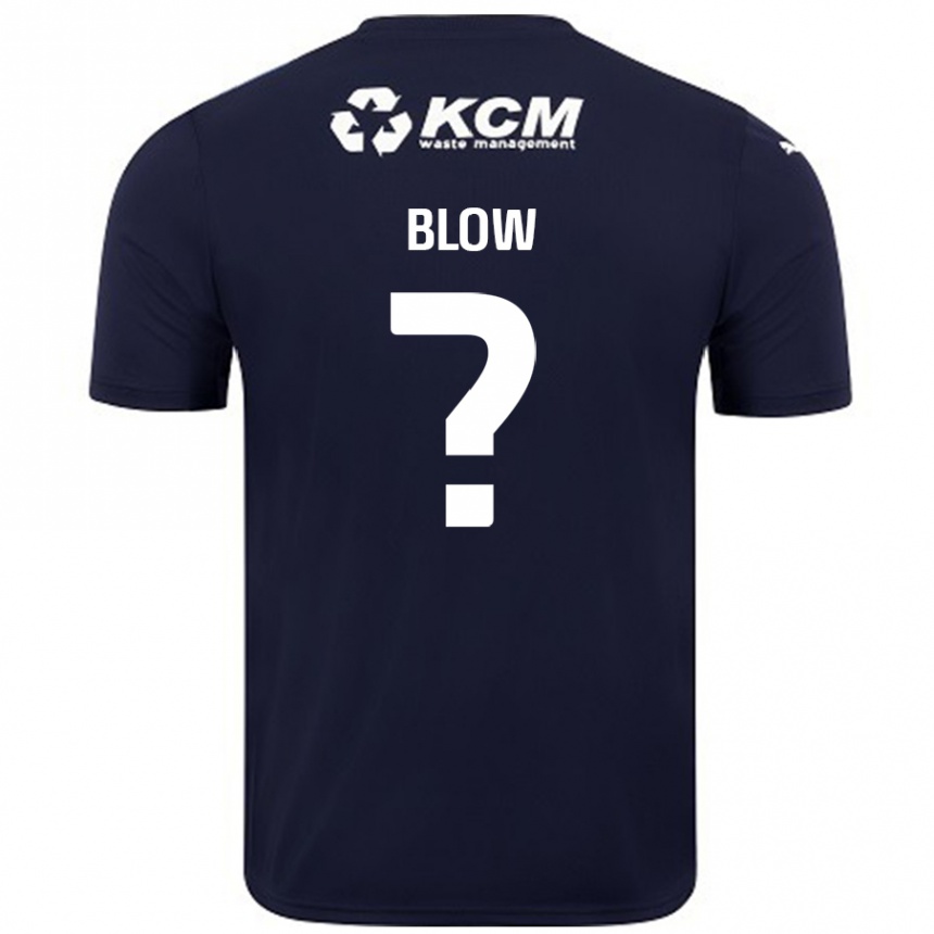 Herren Fußball Hayden Blow #0 Marineblau Auswärtstrikot Trikot 2024/25 T-Shirt Luxemburg