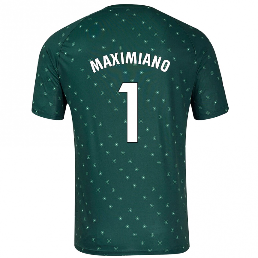 Herren Fußball Luís Maximiano #1 Dunkelgrün Auswärtstrikot Trikot 2024/25 T-Shirt Luxemburg