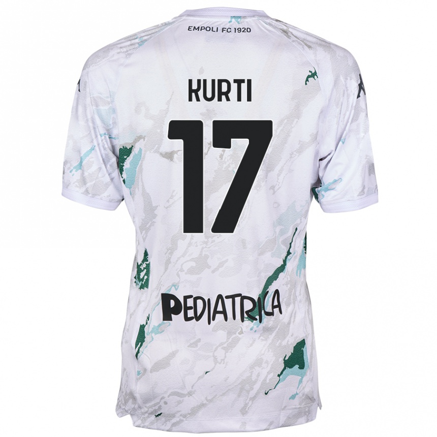 Herren Fußball Adi Kurti #17 Grau Auswärtstrikot Trikot 2024/25 T-Shirt Luxemburg