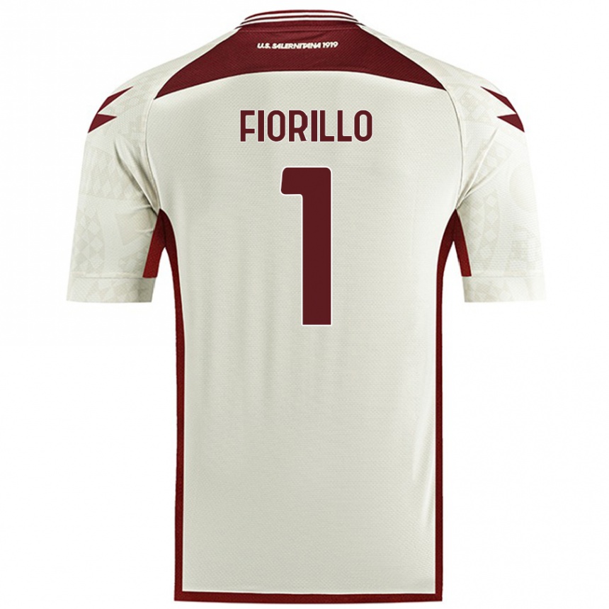 Herren Fußball Vincenzo Fiorillo #1 Cremefarben Auswärtstrikot Trikot 2024/25 T-Shirt Luxemburg