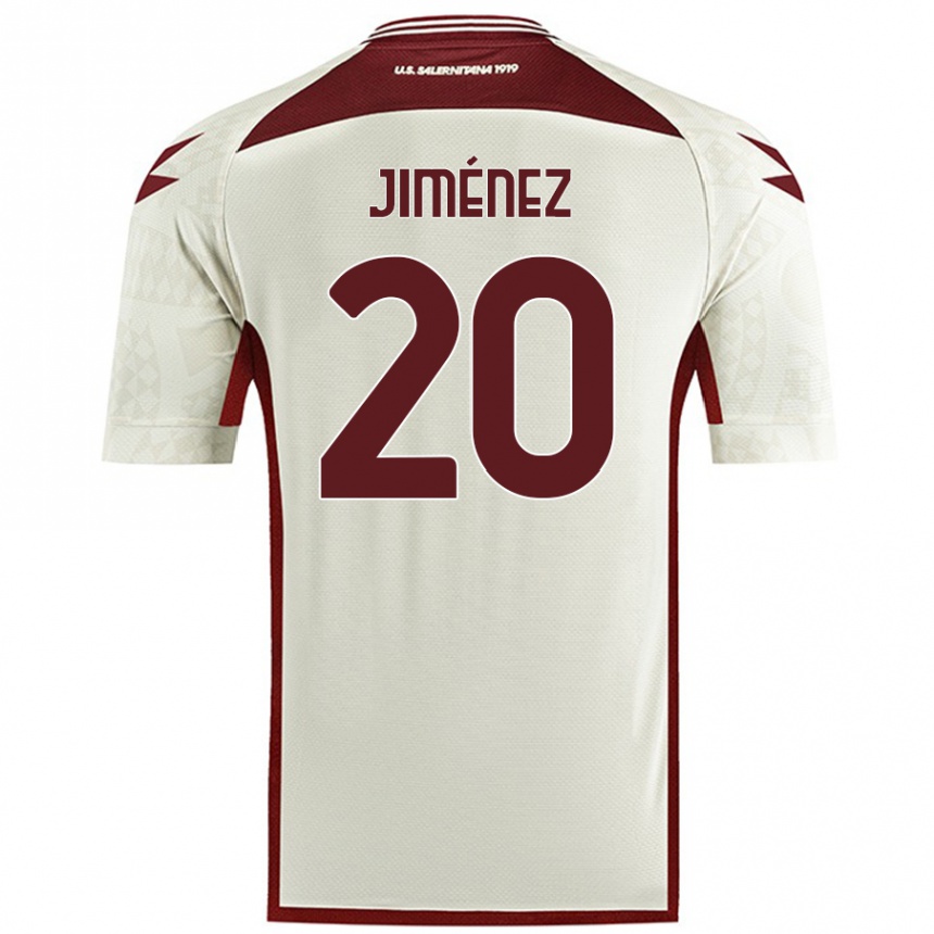 Herren Fußball Kaleb Jiménez #20 Cremefarben Auswärtstrikot Trikot 2024/25 T-Shirt Luxemburg