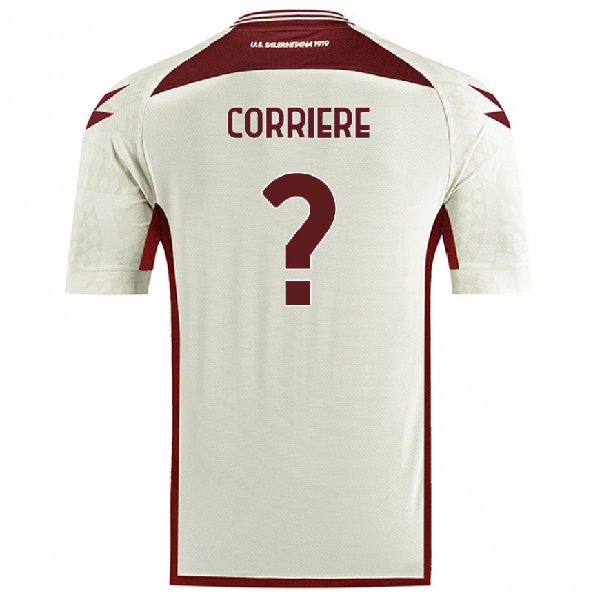 Herren Fußball Francesco Corriere #0 Cremefarben Auswärtstrikot Trikot 2024/25 T-Shirt Luxemburg