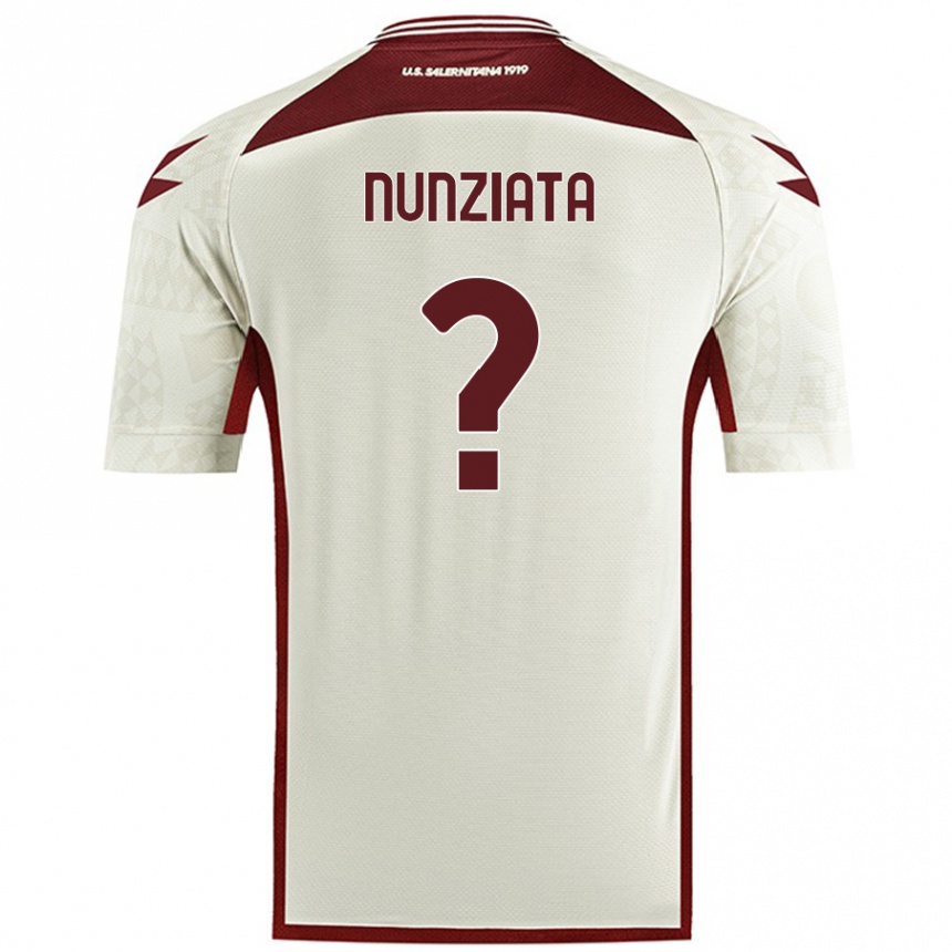 Herren Fußball Francesco Nunziata #0 Cremefarben Auswärtstrikot Trikot 2024/25 T-Shirt Luxemburg