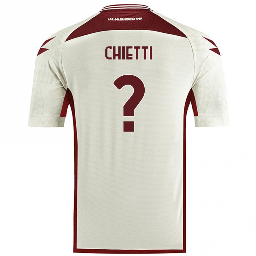 Herren Fußball Francesco Chietti #0 Cremefarben Auswärtstrikot Trikot 2024/25 T-Shirt Luxemburg