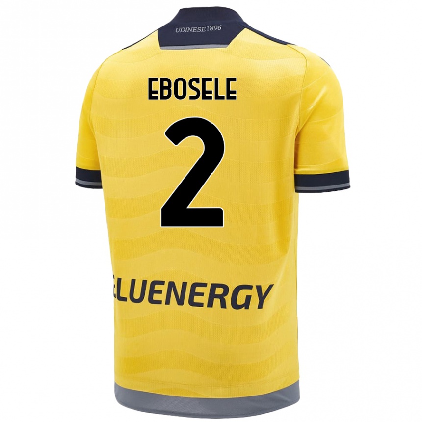 Herren Fußball Festy Ebosele #2 Golden Auswärtstrikot Trikot 2024/25 T-Shirt Luxemburg