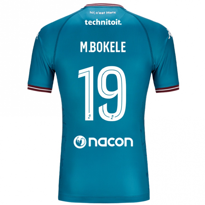 Herren Fußball Morgan Bokele #19 Blau Petrol Auswärtstrikot Trikot 2024/25 T-Shirt Luxemburg