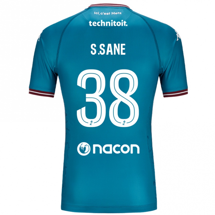 Herren Fußball Sadibou Sané #38 Blau Petrol Auswärtstrikot Trikot 2024/25 T-Shirt Luxemburg