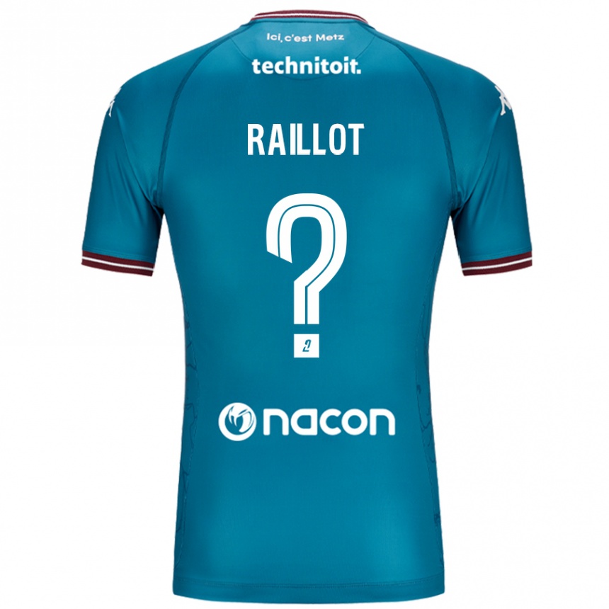 Herren Fußball Lilian Raillot #0 Blau Petrol Auswärtstrikot Trikot 2024/25 T-Shirt Luxemburg