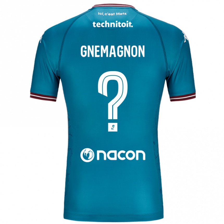 Herren Fußball Mahi Gnemagnon #0 Blau Petrol Auswärtstrikot Trikot 2024/25 T-Shirt Luxemburg