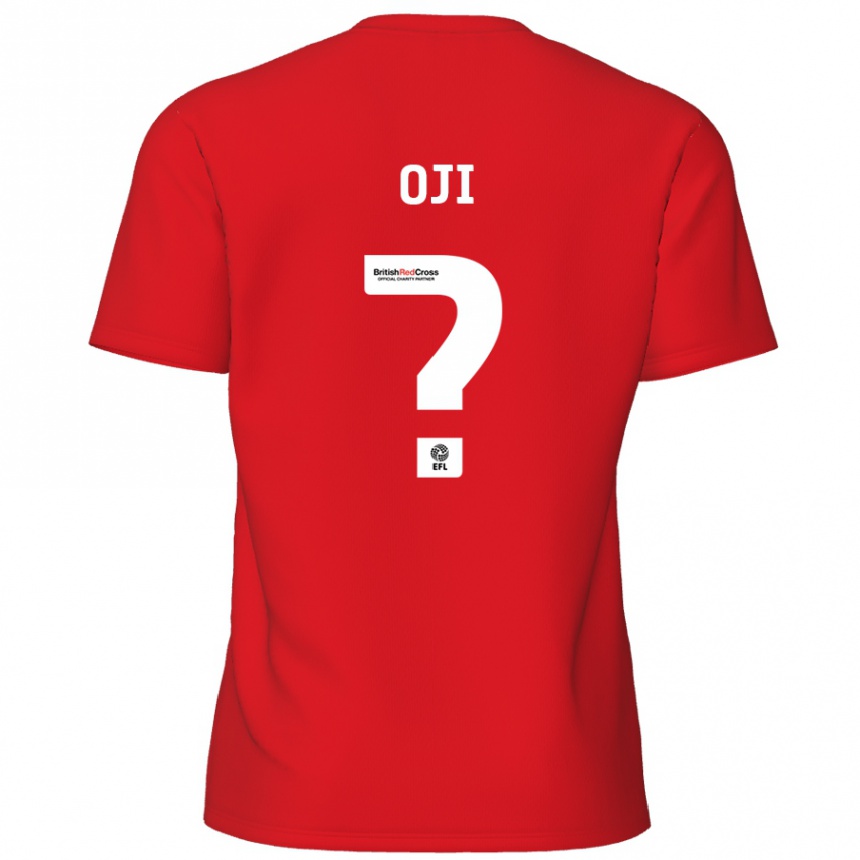 Damen Fußball Uko Oji #0 Rot Heimtrikot Trikot 2024/25 T-Shirt Luxemburg