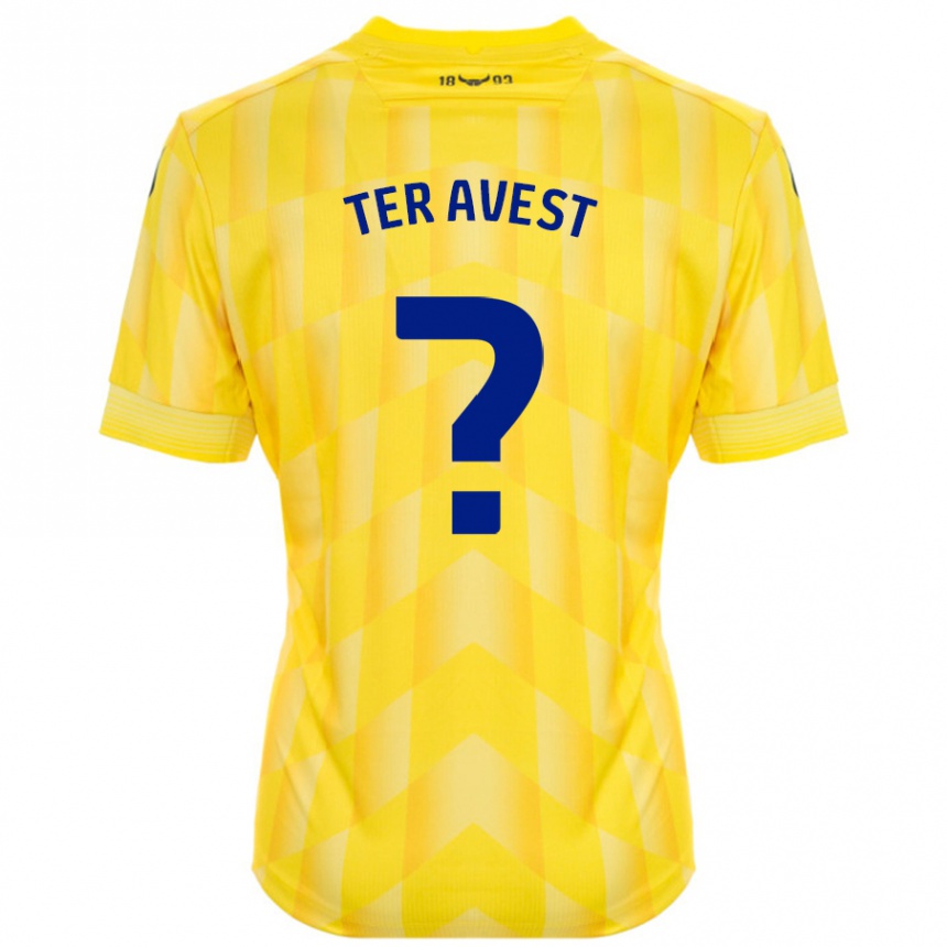 Damen Fußball Hidde Ter Avest #0 Gelb Heimtrikot Trikot 2024/25 T-Shirt Luxemburg