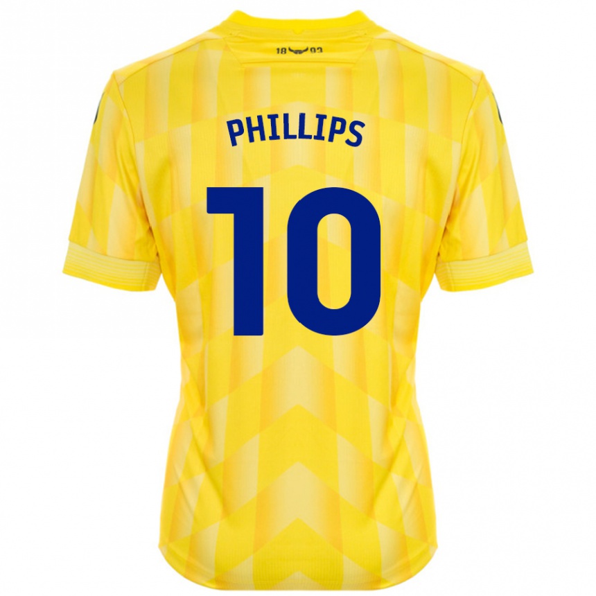 Damen Fußball Matt Phillips #10 Gelb Heimtrikot Trikot 2024/25 T-Shirt Luxemburg