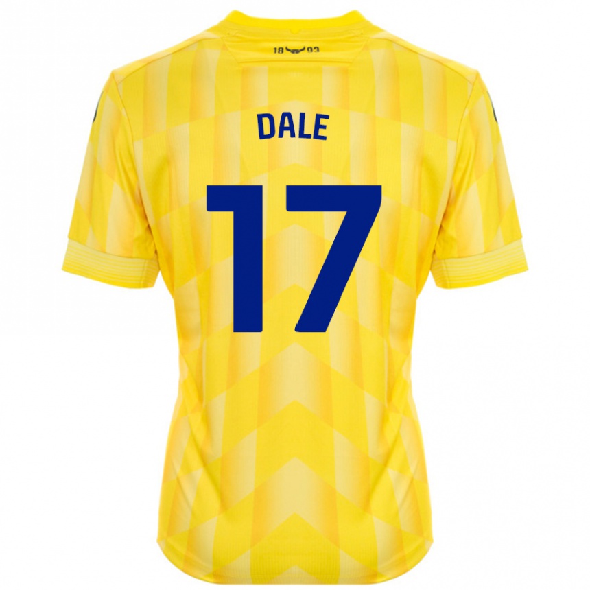 Damen Fußball Owen Dale #17 Gelb Heimtrikot Trikot 2024/25 T-Shirt Luxemburg