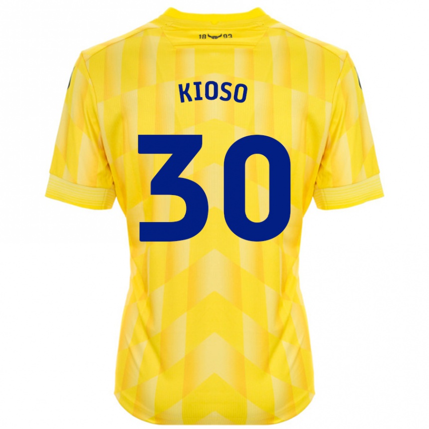 Damen Fußball Peter Kioso #30 Gelb Heimtrikot Trikot 2024/25 T-Shirt Luxemburg