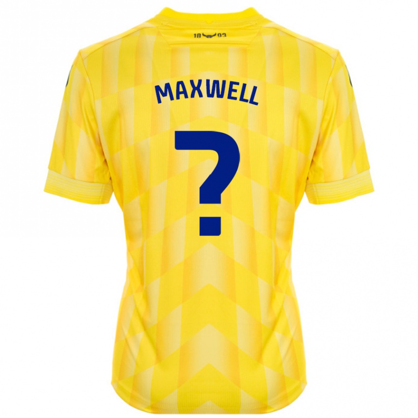 Damen Fußball Rashane Maxwell #0 Gelb Heimtrikot Trikot 2024/25 T-Shirt Luxemburg