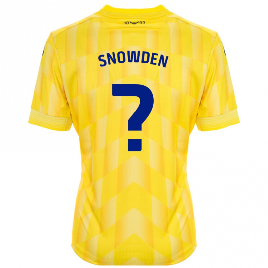 Damen Fußball Leo Snowden #0 Gelb Heimtrikot Trikot 2024/25 T-Shirt Luxemburg