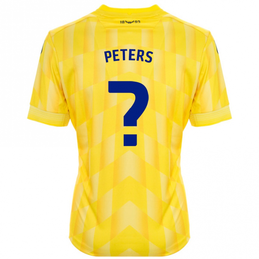 Damen Fußball Molly Peters #0 Gelb Heimtrikot Trikot 2024/25 T-Shirt Luxemburg