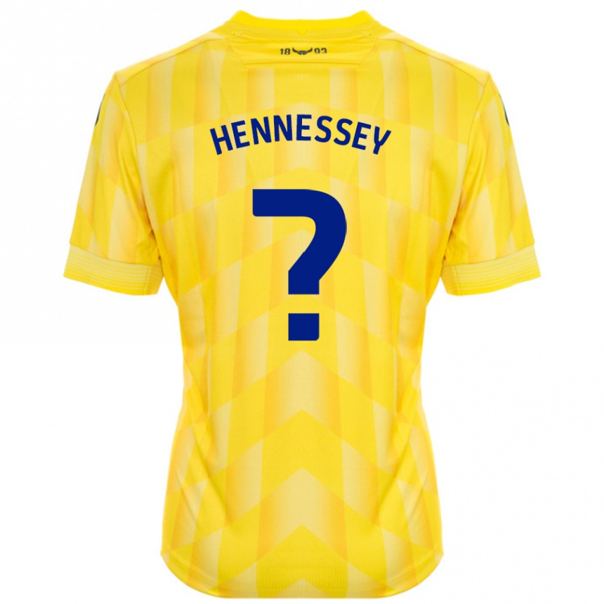 Damen Fußball Laura Hennessey #0 Gelb Heimtrikot Trikot 2024/25 T-Shirt Luxemburg