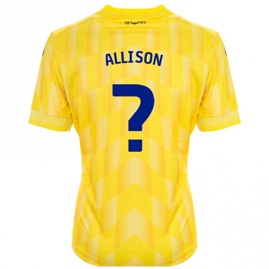 Damen Fußball Lauren Allison #0 Gelb Heimtrikot Trikot 2024/25 T-Shirt Luxemburg