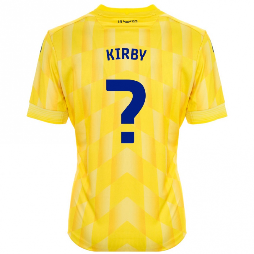 Damen Fußball Ellie Kirby #0 Gelb Heimtrikot Trikot 2024/25 T-Shirt Luxemburg