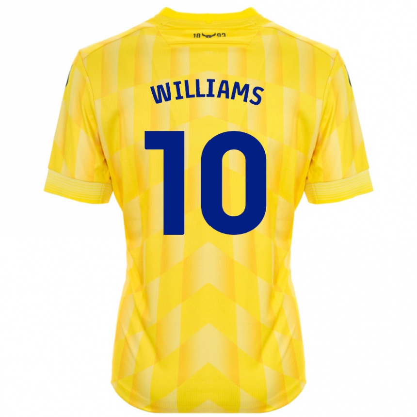 Damen Fußball Cheryl Williams #10 Gelb Heimtrikot Trikot 2024/25 T-Shirt Luxemburg