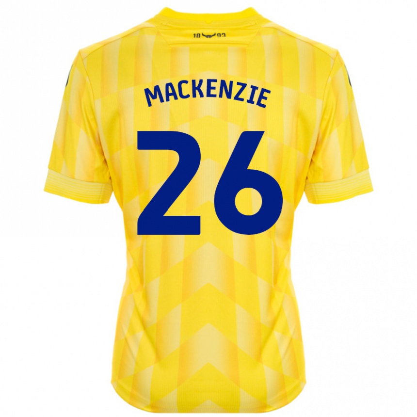 Damen Fußball Hannah Mackenzie #26 Gelb Heimtrikot Trikot 2024/25 T-Shirt Luxemburg