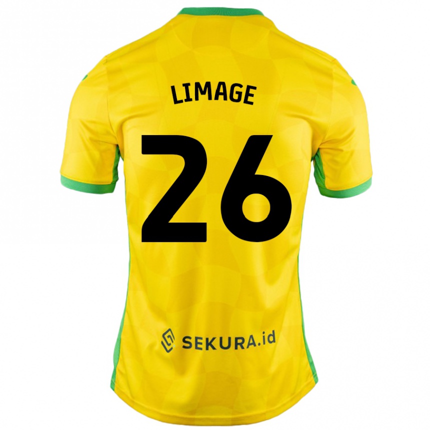 Damen Fußball Felicity Limage #26 Gelb Grün Heimtrikot Trikot 2024/25 T-Shirt Luxemburg