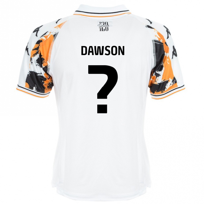 Damen Fußball Lucas Dawson #0 Weiß Auswärtstrikot Trikot 2024/25 T-Shirt Luxemburg