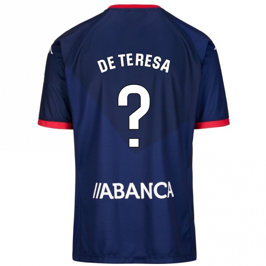 Damen Fußball Ana Lucía De Teresa #9 Marineblau Auswärtstrikot Trikot 2024/25 T-Shirt Luxemburg