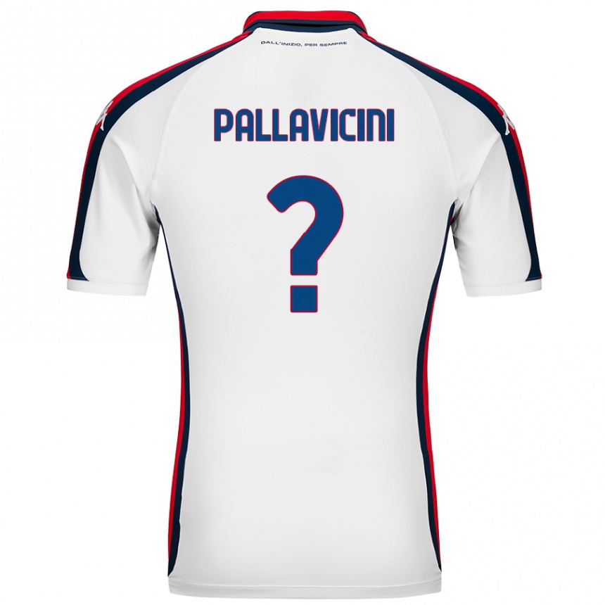 Damen Fußball Matteo Pallavicini #0 Weiß Auswärtstrikot Trikot 2024/25 T-Shirt Luxemburg