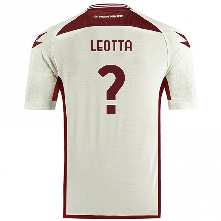 Damen Fußball Mario Leotta #0 Cremefarben Auswärtstrikot Trikot 2024/25 T-Shirt Luxemburg