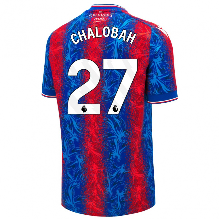 Kinder Fußball Trevoh Chalobah #27 Rot Blauen Streifen Heimtrikot Trikot 2024/25 T-Shirt Luxemburg