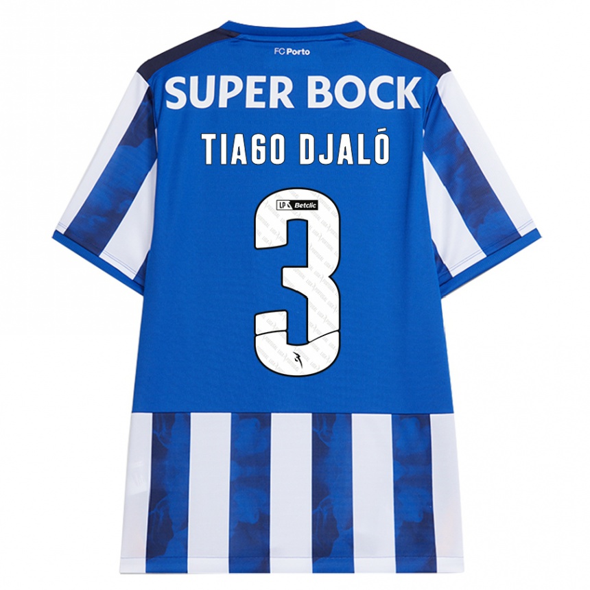 Kinder Fußball Tiago Djaló #3 Blau Weiß Heimtrikot Trikot 2024/25 T-Shirt Luxemburg