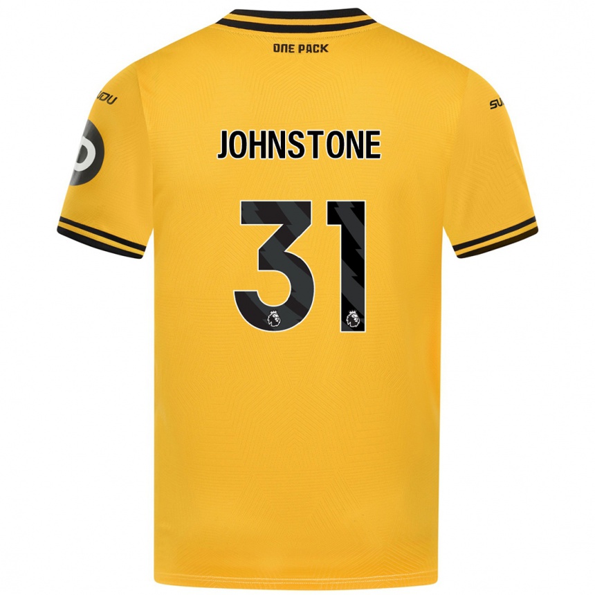 Kinder Fußball Sam Johnstone #31 Gelb Heimtrikot Trikot 2024/25 T-Shirt Luxemburg