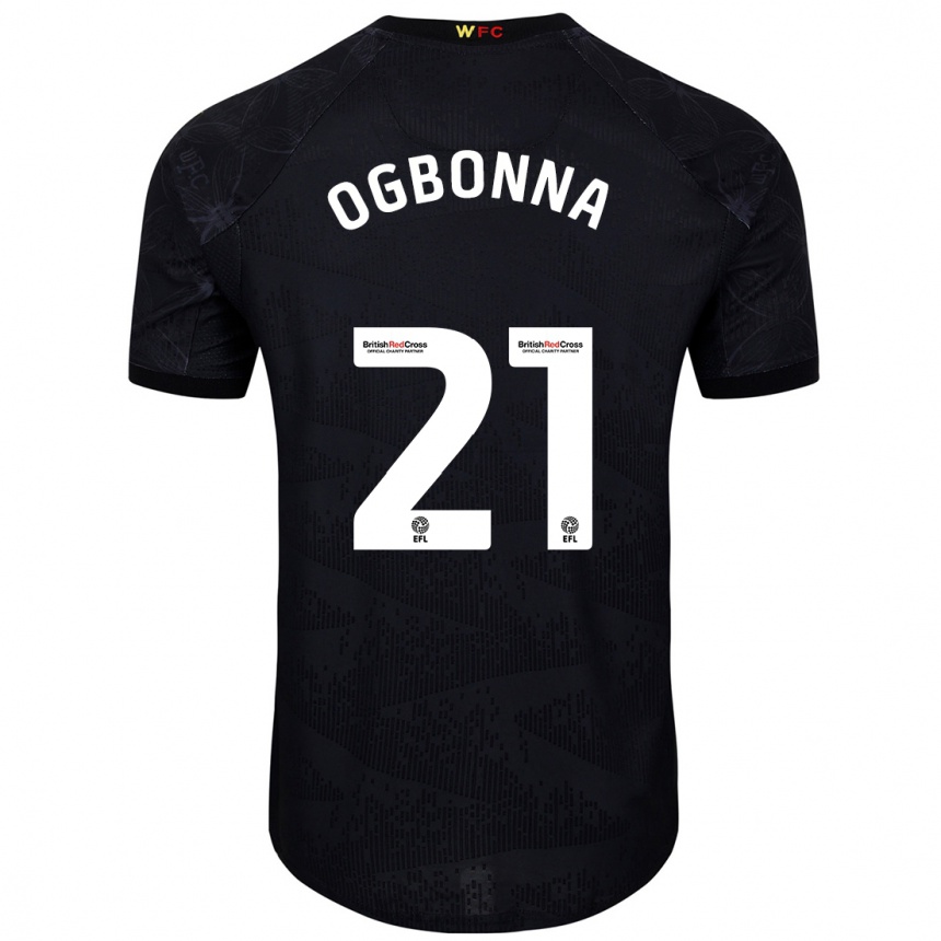 Kinder Fußball Angelo Ogbonna #21 Schwarz Weiß Auswärtstrikot Trikot 2024/25 T-Shirt Luxemburg