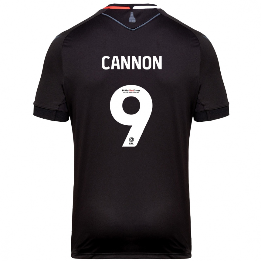 Kinder Fußball Thomas Cannon #9 Schwarz Auswärtstrikot Trikot 2024/25 T-Shirt Luxemburg